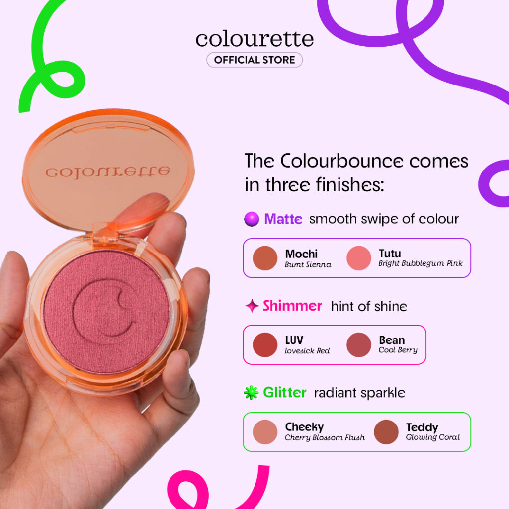 Colourbounce Jelly-to-Powder Blush Highlighter | Colourette Cosmetics