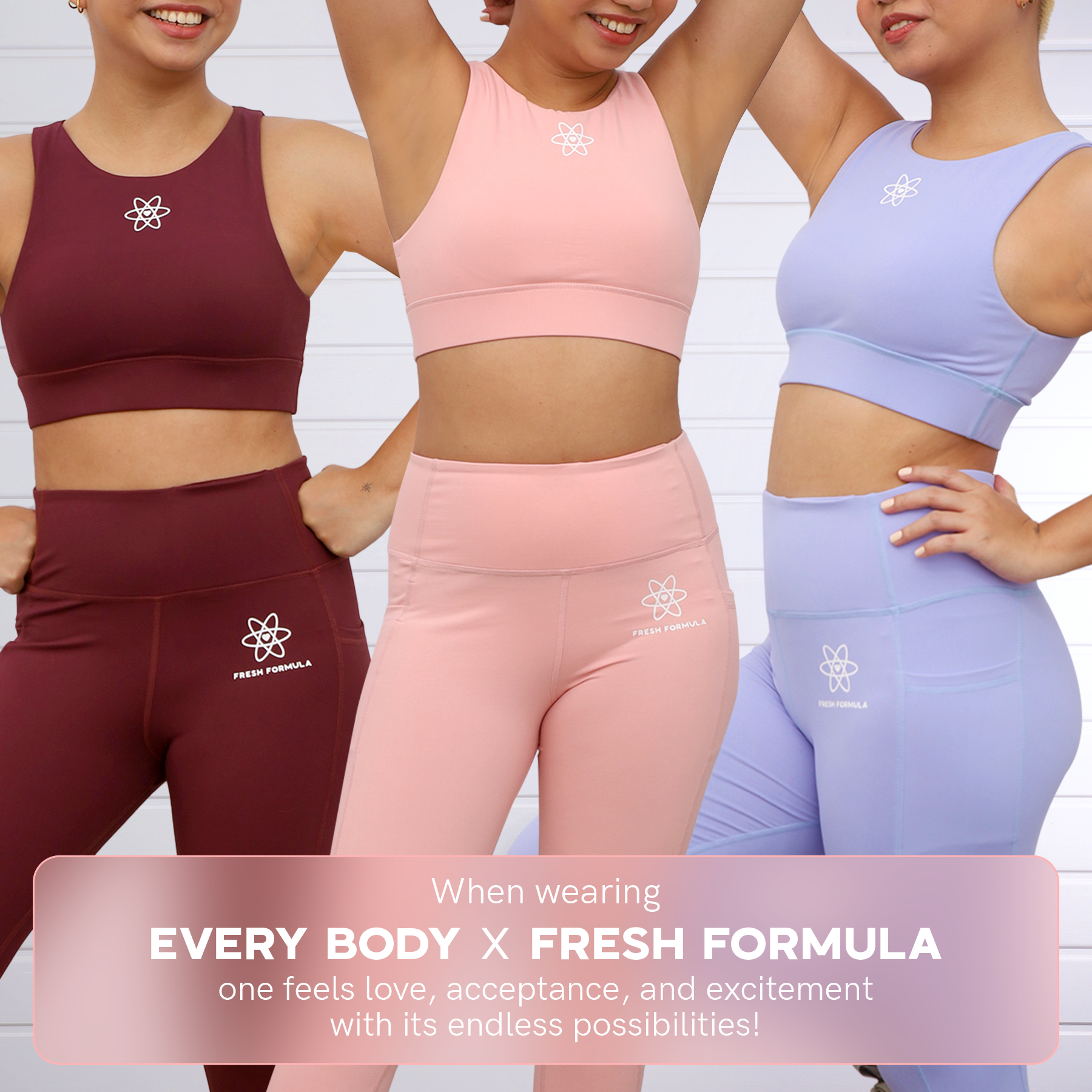 Every Body x Fresh Formula Activewear Pink Sports Bra
