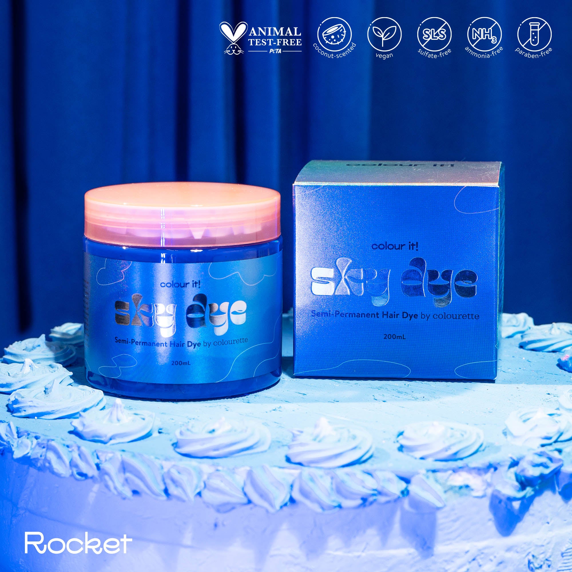 Sky Dye in Rocket