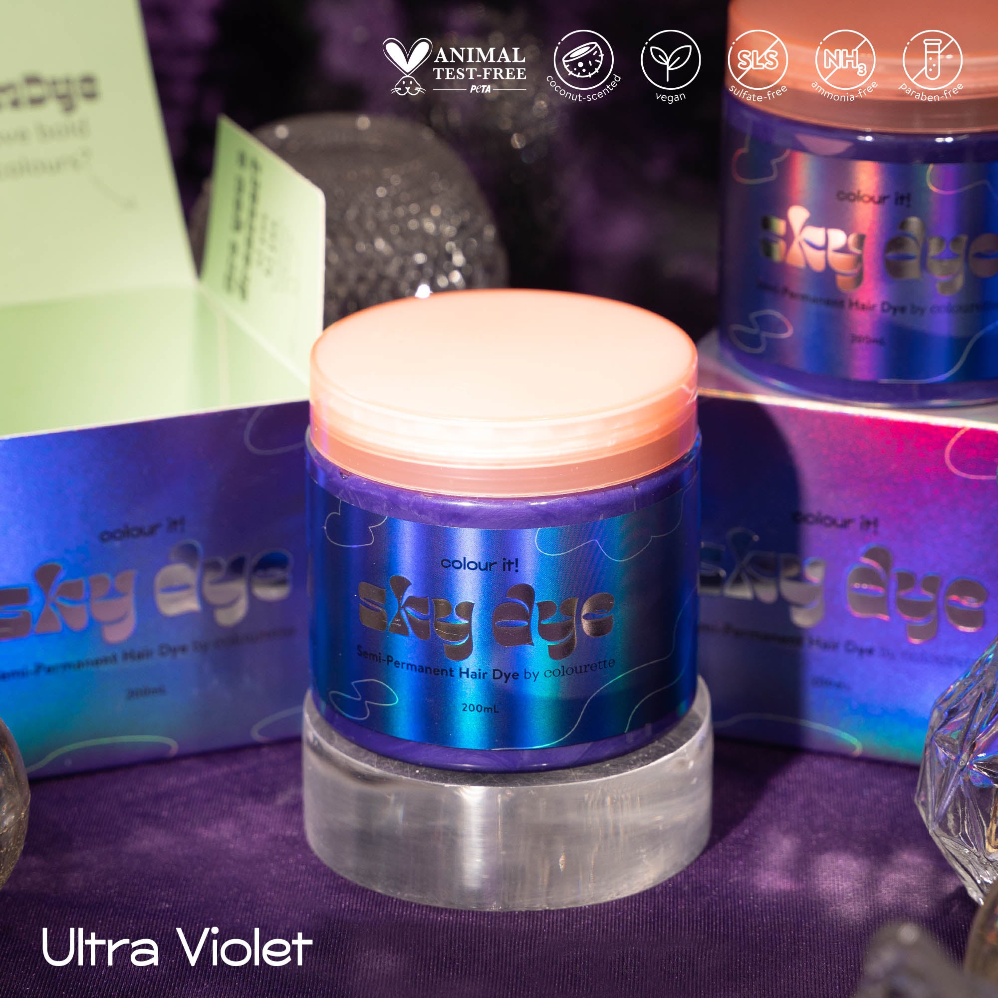 Sky Dye in Ultra Violet
